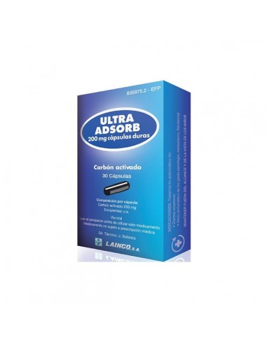 ULTRA ADSORB(CARBON ACTIVO) 200 MG 30...