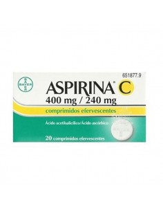 ASPIRINA C 400 MG/240 MG 20...
