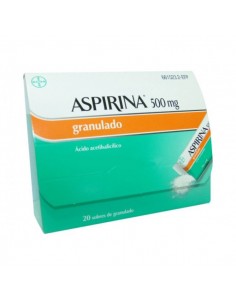 ASPIRINA 500 MG 20 SOBRES...