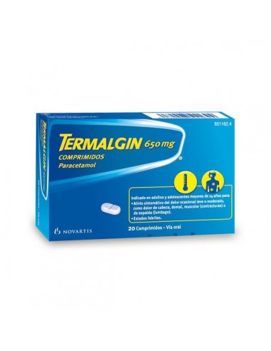 TERMALGIN 650 MG 20 COMPRIMIDOS