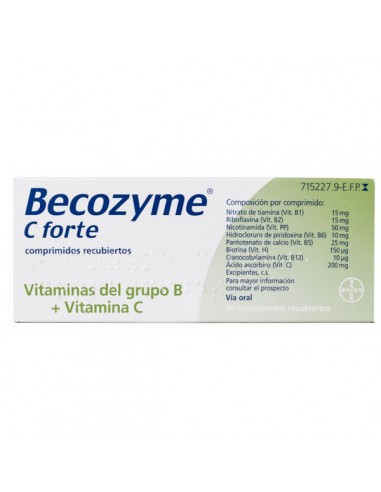 BECOZYME C FORTE 30 COMPRIMIDOS...