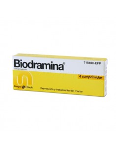 BIODRAMINA 50 MG 4 COMPRIMIDOS