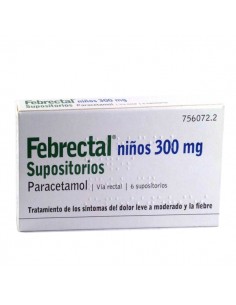 FEBRECTAL NIÑOS 300 MG 6...
