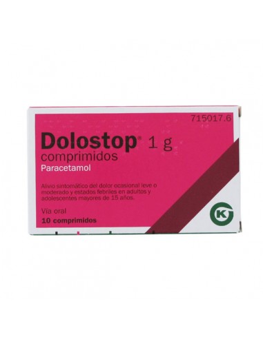 DOLOSTOP 1 G 10 COMPRIMIDOS