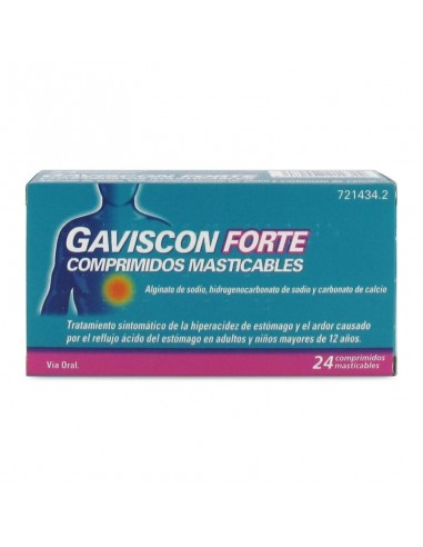 GAVISCON FORTE 24 COMPRIMIDOS...
