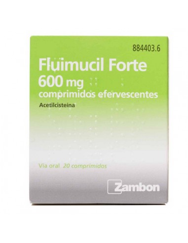 FLUIMUCIL FORTE 600 MG 20 COMPRIMIDOS...