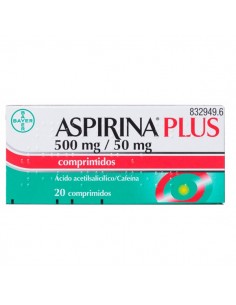 ASPIRINA PLUS 500 MG/50 MG...